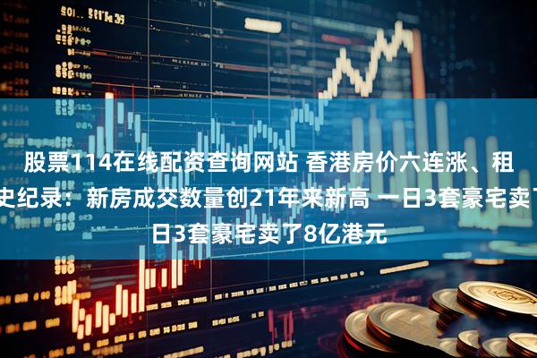 股票114在线配资查询网站 香港房价六连涨、租金刷新历史纪录：新房成交数量创21年来新高 一日3套豪宅卖了8亿港元